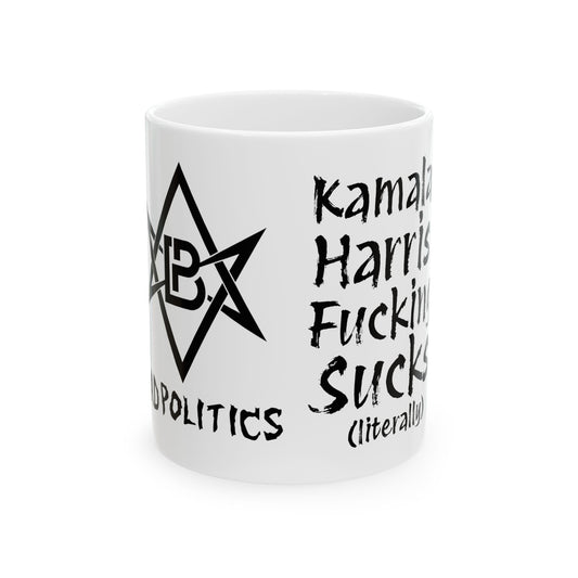 Kamala Sucks (literally) coffee mug